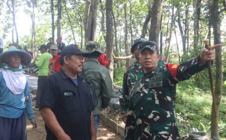 Dari Lumpur ke Beton, Danrem 071/WK Tinjau Langsung Progres Pembangunan Jalan TMMD