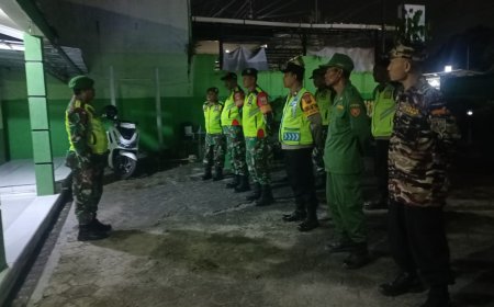 Koramil 13/Kedungbanteng Gelar Patroli Gabungan, Jaga Kondusifitas Ramadhan 1447 H
