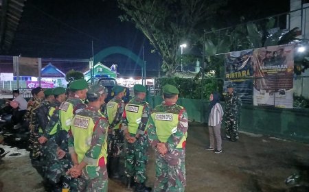 Patroli Gabungan Kodim 0712/Tegal Jaga Kondusifitas Ramadhan di Margasari