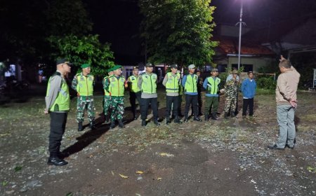 Patroli Gabungan Kodim 0712/Tegal Jaga Kondusifitas Ramadhan di Pagerbarang