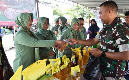 Sambut Idul Fitri 1447 H, Kodim 1707/Merauke Gelar Bazar Ramadhan Untuk Ringankan Beban Masyarakat