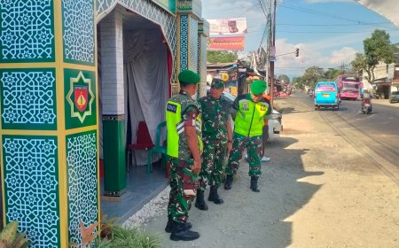 Dandim 0704 Banjarnegara Tinjau Pos Pengamanan