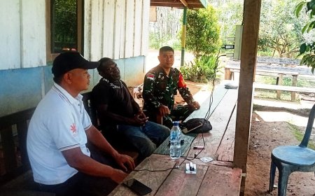 Babinsa Koramil Muting, Ajak Warga Peduli Kesehatan dan Kemamanan Lingkungan