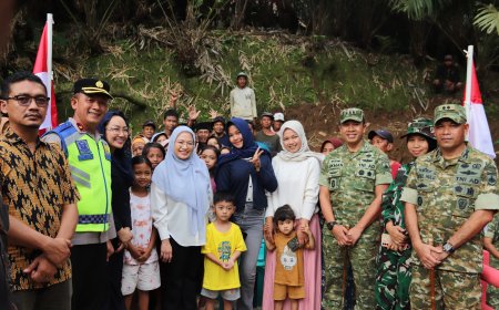 Danrem 071 Wijayakusuma Resmikan Jembatan Perintis Garuda di Gununggiana