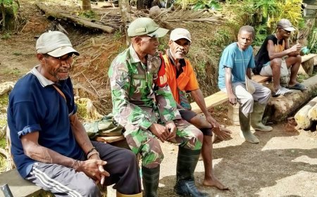Sambangi Warga Binaan, Babinsa Tinus Ajak Jaga Kamtibmas dan Kesehatan