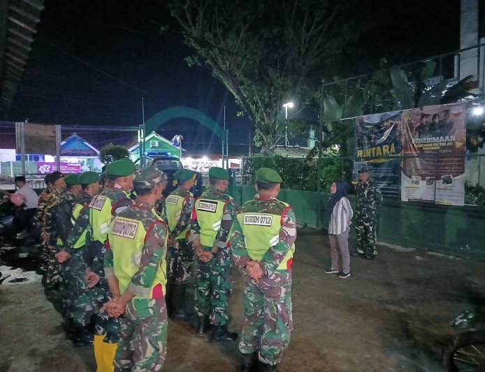 Patroli Gabungan Kodim 0712/Tegal Jaga Kondusifitas Ramadhan di Margasari