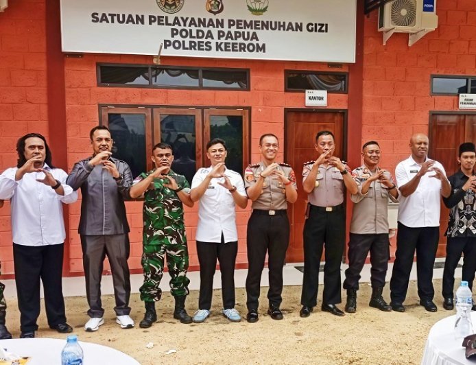 MBG Perdana Diresmikan di Skanto, Kodim 1701/Jayapura All Out Kawal Keberhasilan
