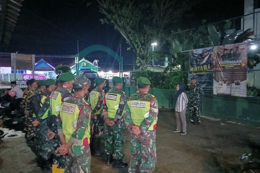 Patroli Gabungan Kodim 0712/Tegal Jaga Kondusifitas Ramadhan di Margasari