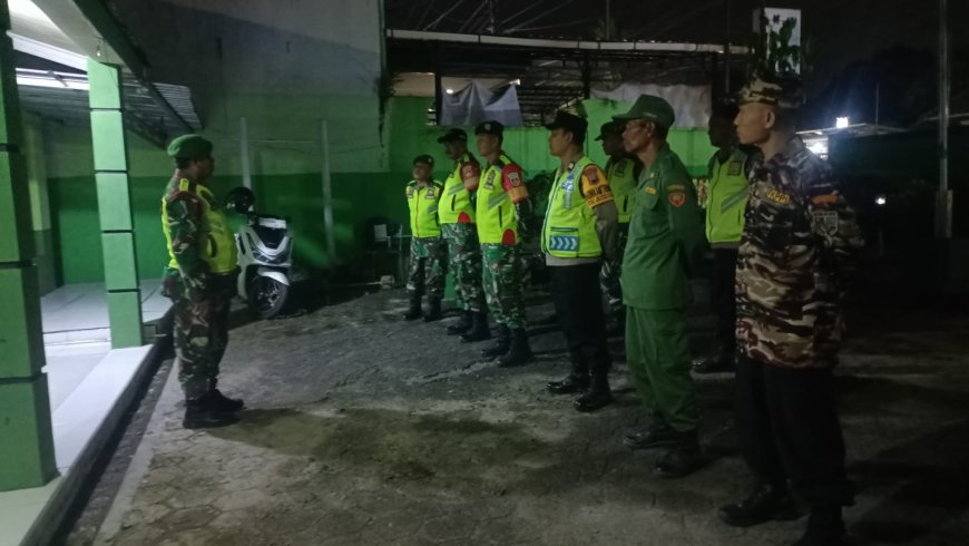 Koramil 13/Kedungbanteng Gelar Patroli Gabungan, Jaga Kondusifitas Ramadhan 1447 H