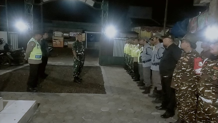 Patroli Gabungan TNI–Polri dan Ormas di Balapulang, Jaga Keamanan Wilayah di Bulan Ramadhan