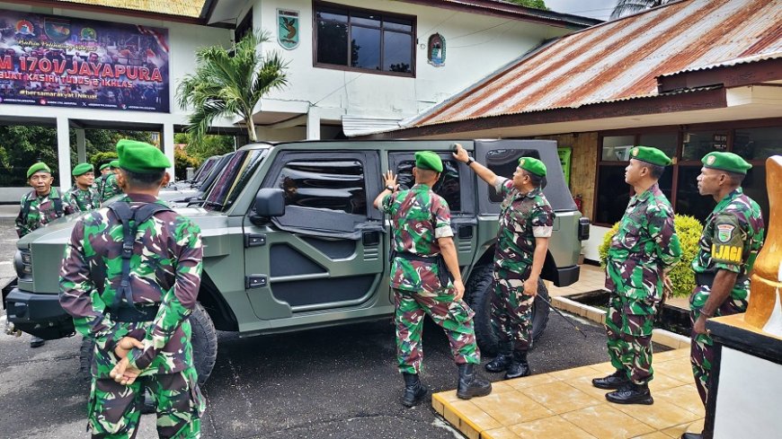 Dandim Jayapura Serahkan Rantis Maung ke Danramil, Perkuat Mobilitas di Wilayah