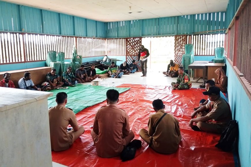 Musyawarah Tanah Restan di Kampung Mandekman Berlangsung Aman, Babinsa Ajak Warga Jaga Kebersamaan