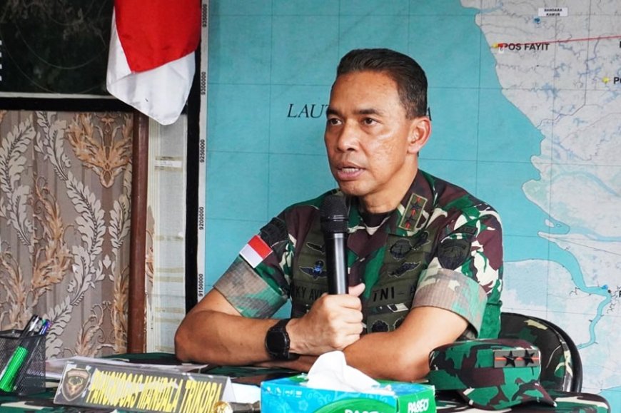 Pangdam XXIV/MT Tinjau Pos Kotis Satgas Pamtas Yonif 123/Rajawali di Mappi, Tegaskan Menjaga Profesionalisme dan Kedisiplinan
