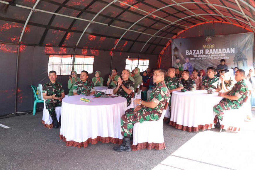 Bazar Ramadan Kodim Banjarnegara Menguatkan Kebersamaan TNI dan Masyarakat