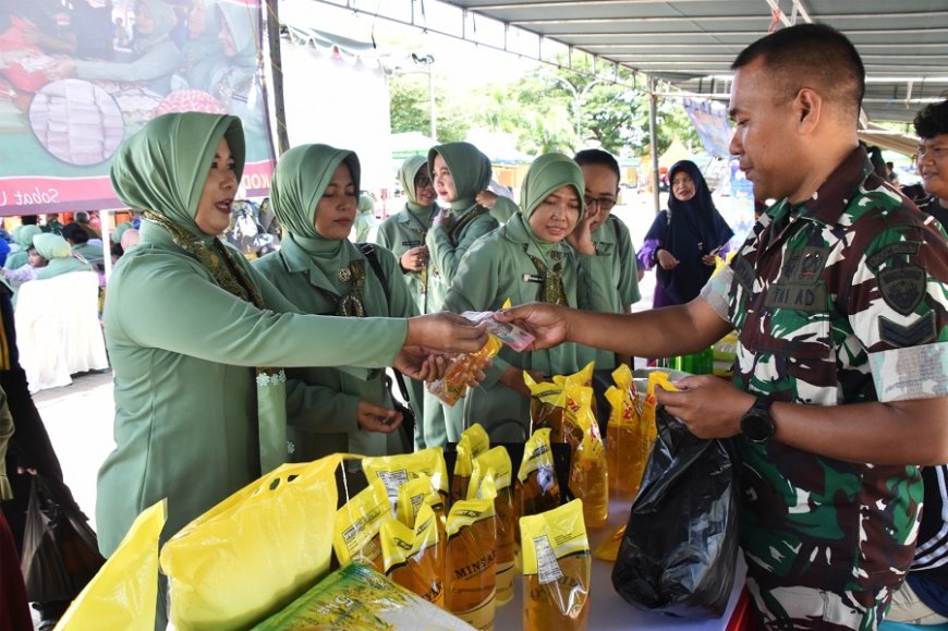 Sambut Idul Fitri 1447 H, Kodim 1707/Merauke Gelar Bazar Ramadhan Untuk Ringankan Beban Masyarakat