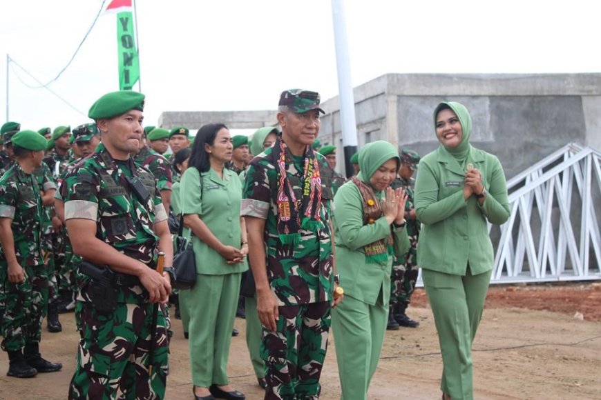 Terima Kunker Pangdam XVII/Cenderawasih Prajurit Yonif TP 810/BEM Tunjukkan Semangat Menggelora!!