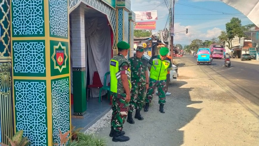 Dandim 0704 Banjarnegara Tinjau Pos Pengamanan