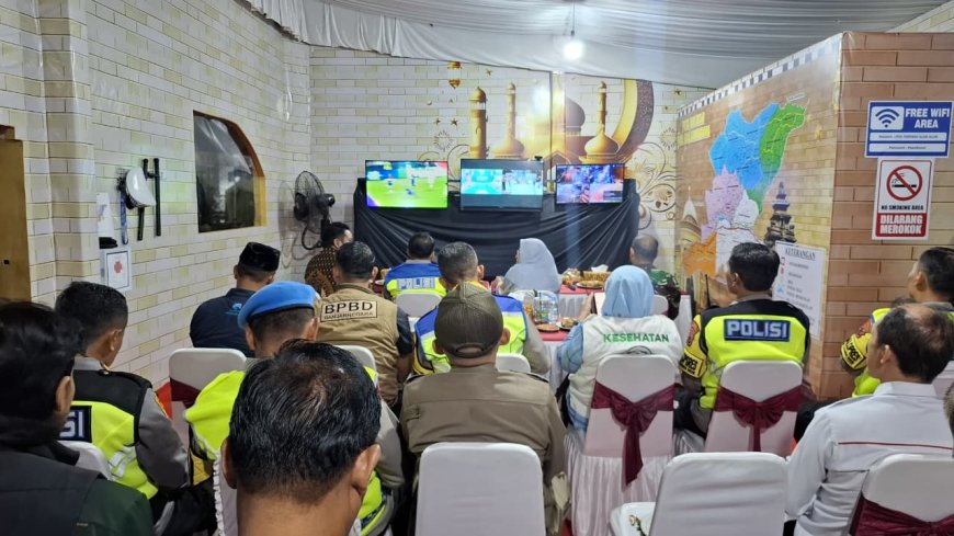Sinergi Forkopimda Banjarnegara Jaga Malam Takbiran Terhubung Langsung dengan Kapolri