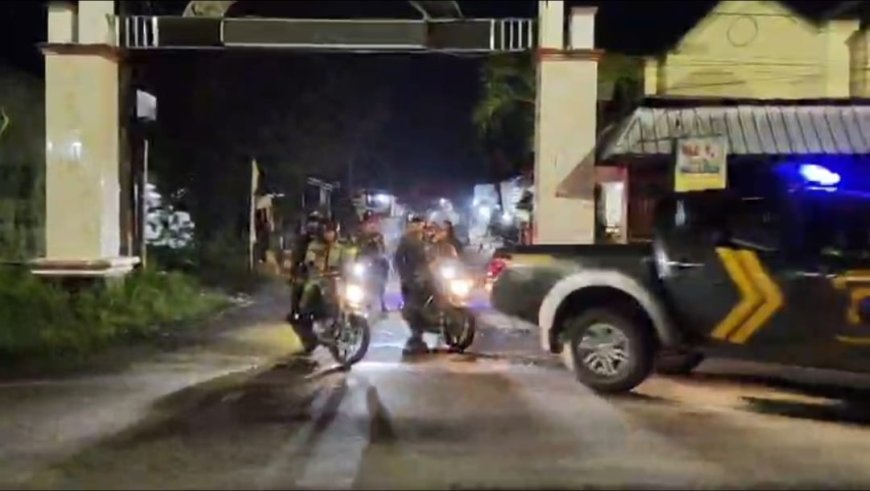 Patroli Gabungan Jaga Kondusivitas Wilayah Tarub Saat Perayaan Hari Raya Idul Fitri