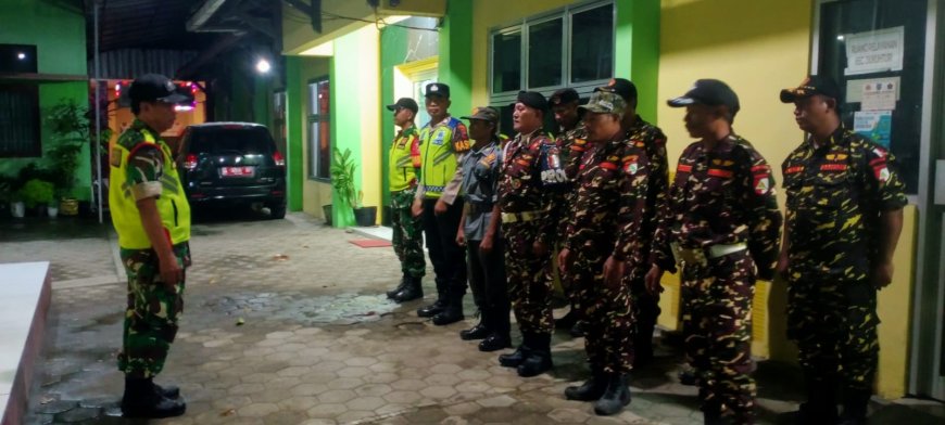 Patroli Gabungan Kodim 0712/Tegal Jaga Kondusifitas Perayaan Idul Fitri di Dukuhturi