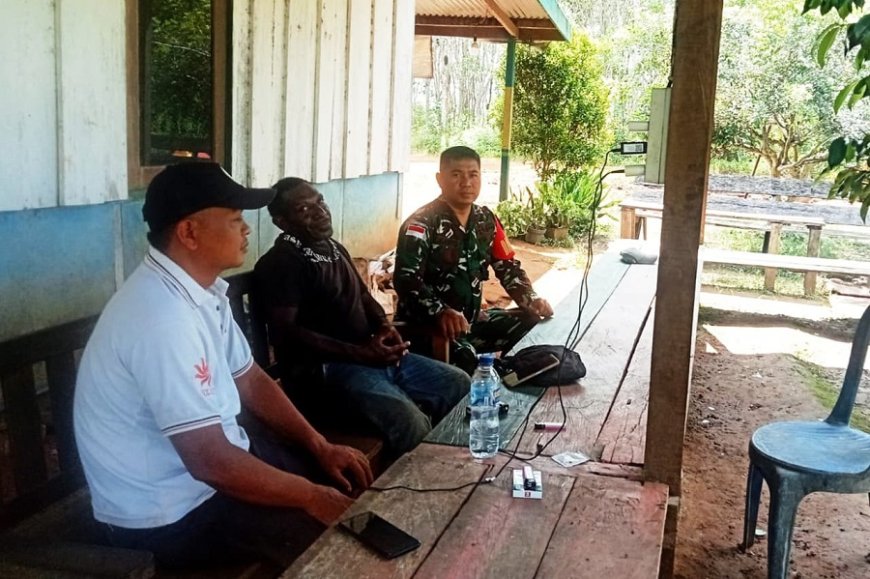 Babinsa Koramil Muting, Ajak Warga Peduli Kesehatan dan Kemamanan Lingkungan