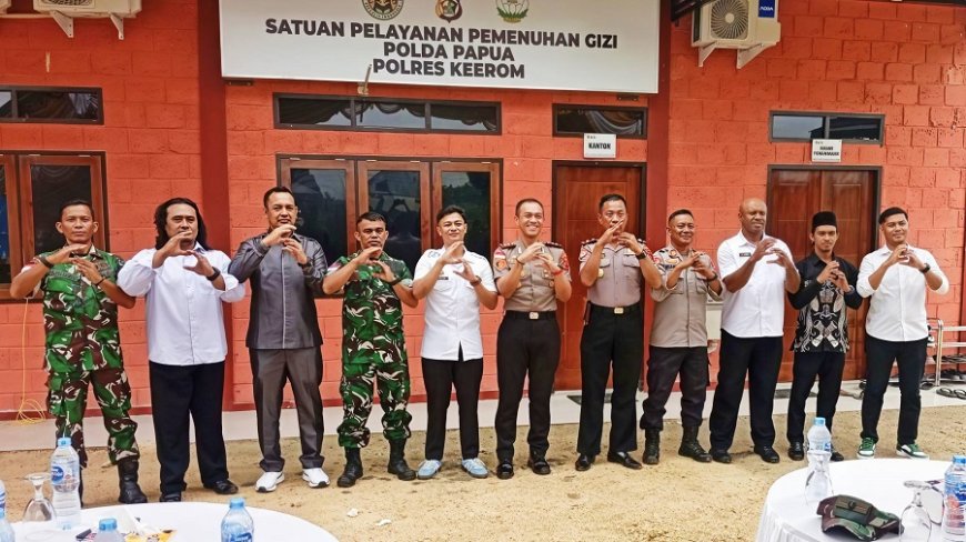 MBG Perdana Diresmikan di Skanto, Kodim 1701/Jayapura All Out Kawal Keberhasilan