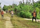 Wujudkan Lingkungan Bersih dan Sehat, Babinsa dan Warga Gelar Kerja Bakti