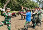 Gotong Royong Penarikan Seling Utama Jembatan Perintis Garuda di Desa Gembongdadi