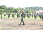 Asah Kemampuan Tempur Jarak Dekat, Yonif TP 814/JZA Gelar Latihan Double Stik Intensif di Siang Hari