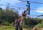 Gotong Royong TNI dan Warga, Pemasangan Glagar Bawah dan Hanger Jembatan Perintis Garuda Kali Wuri Terus Dikebut
