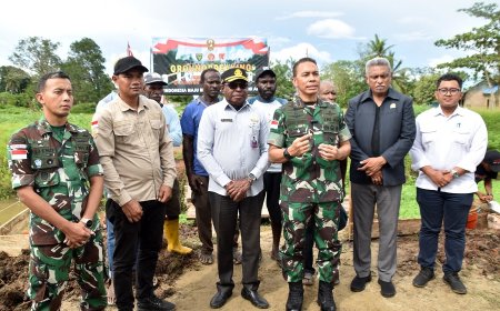 Jembatan Garuda di Bangun, Langkah Nyata TNI AD Majukan Papua Selatan