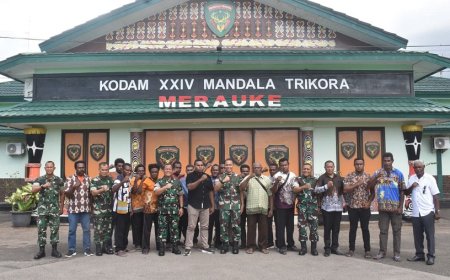 Pangdam XXIV/MT Terima Penyerahan Tanah Ulayat, Tonggak Strategis Penguatan Pertahanan dan Kesejahteraan Papua Selatan