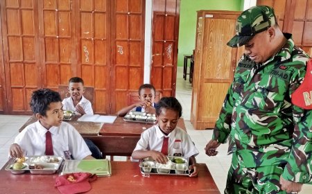 Babinsa Kawal Distribusi MBG, Ribuan Siswa Dapat Gizi Optimal