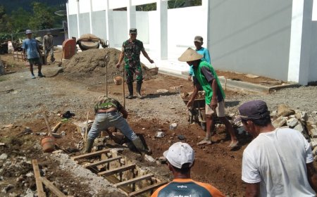 Jalan Menuju Harapan Babinsa Dampingi Pembangunan Akses KDKMP di Desa Bandingan