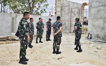 Percepat Penguatan Ekonomi: Dandim 1701/Jayapura Dampingi Danrem 172/PWY Tinjau Pembangunan KDKMP