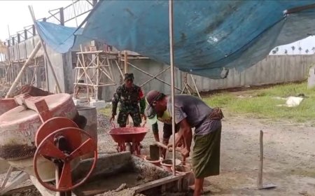 Bangunan Kian Tertata KDKMP Piasa Wetan Terus Menuju Penyelesaian