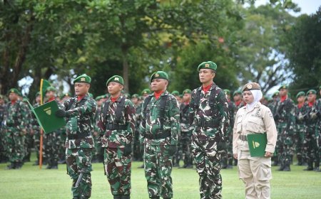 Pangdam XXIV/Mandala Trikora Pimpin Upacara, Tegaskan Komitmen Prajurit Menuju TNI Profesional, Modern dan Berintegritas