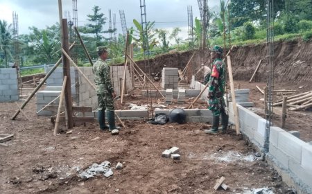 Pastikan Progres Berjalan Baik Pgs Danramil 03 Wanadadi Tinjau KDKMP Desa Kasilib