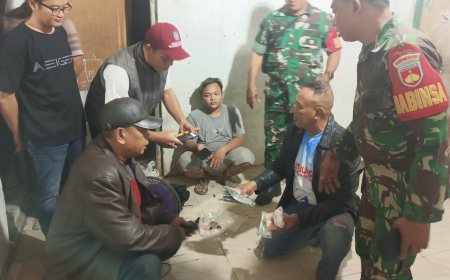 Danramil 11/Pangkah Pimpin Penggerebekan Warung Penjual Obat Terlarang di Desa Jenggawur