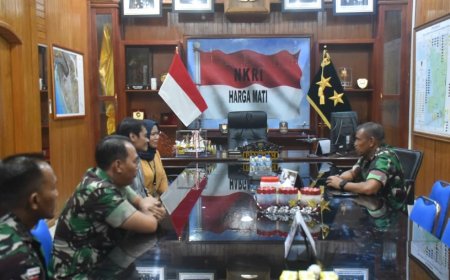 Pangdam XXIV/MT Terima Kunjungan Kompas TV, Perkuat Sinergi TNI dan Media Nasional