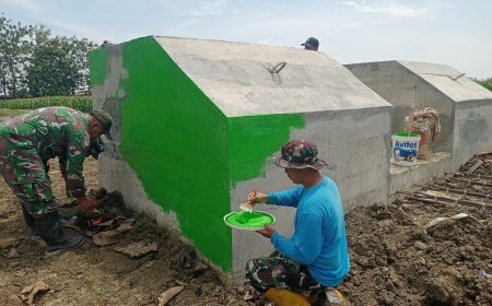 Progres Pembangunan Jembatan Perintis Garuda Terus Berlanjut, Babinsa dan Warga Gotong Royong