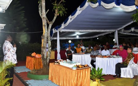 Dandim 1707/Merauke Hadiri Perayaan Hut ke-77 Uskup Agung Merauke Berlangsung Khidmat