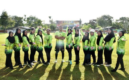 Jalin Semangat Kebersamaan, Kodim 1707/Merauke Gelar Olahraga Bersama Prajurit dan Keluarga