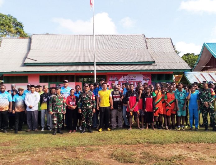 Babinsa Elikobel Hadir, Berikan Semangat Calon Atlit Merauke Untuk Berani Tampil