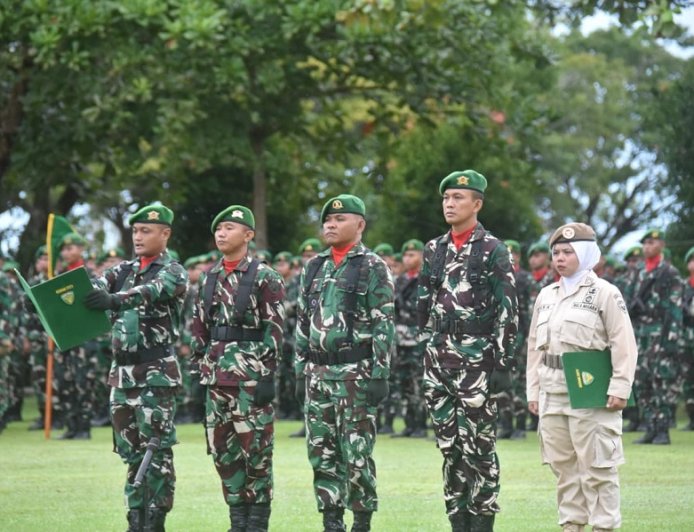 Pangdam XXIV/Mandala Trikora Pimpin Upacara, Tegaskan Komitmen Prajurit Menuju TNI Profesional, Modern dan Berintegritas