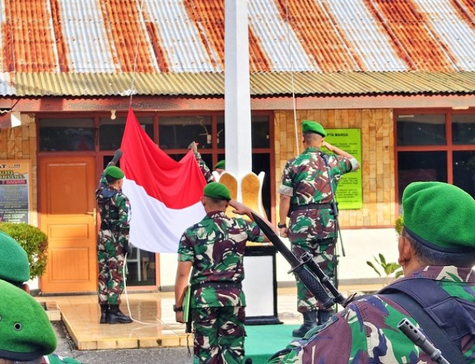 Jadi Inspektur Upacara, Letkol Mustafa Pesan Jaga Keimanan dan Etika di Medsos