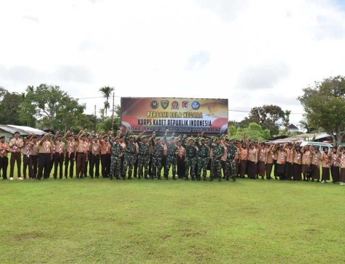 Dandim 1707/Merauke Tutup Persami KKRI 2026: Semangat Bela Negara Generasi Muda Tak Boleh Padam