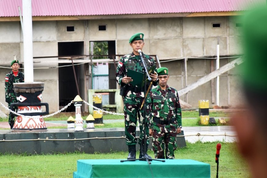 Letkol Czi Dili Eko Setyawan Pimpin Upacara, Tegaskan Semangat Disiplin dan Patriotisme Prajurit