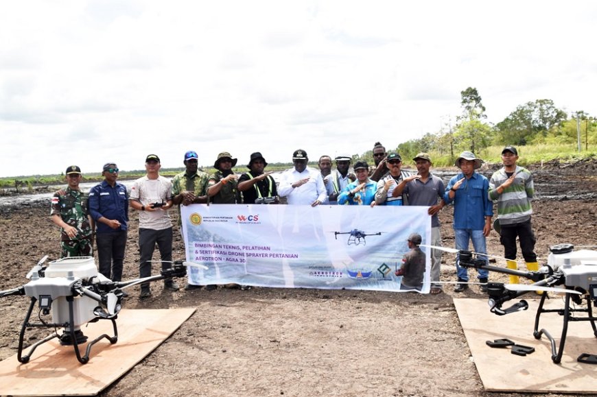 Tanam Padi Serentak di Waninggap Kai, Memacu Percepatan Swasembada Pangan di Merauke