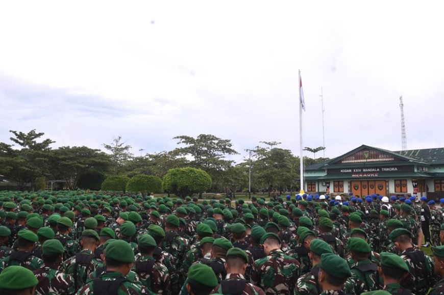 Pangdam XXIV/Mandala Trikora Ingatkan Prajurit Hindari Pelanggaran dan Waspada Situasi